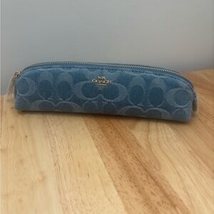 Coach Denim Pencil Case